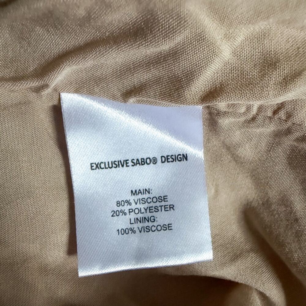 Sabo Skirt Eliska Dress Stone XS Cutout Tie Front Open Back Maxi Dress - Picture 15 of 16